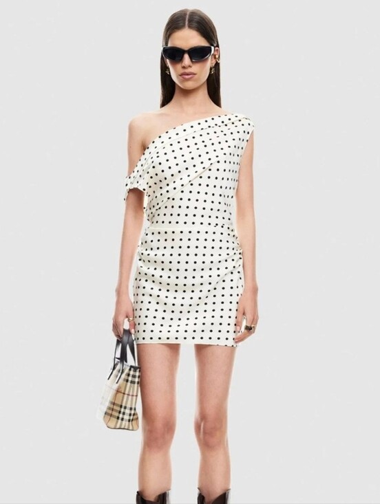 Lioness Dresses & Skirts - Lioness SWEETHEART MINI DRESS - CREAM POLKA Size S